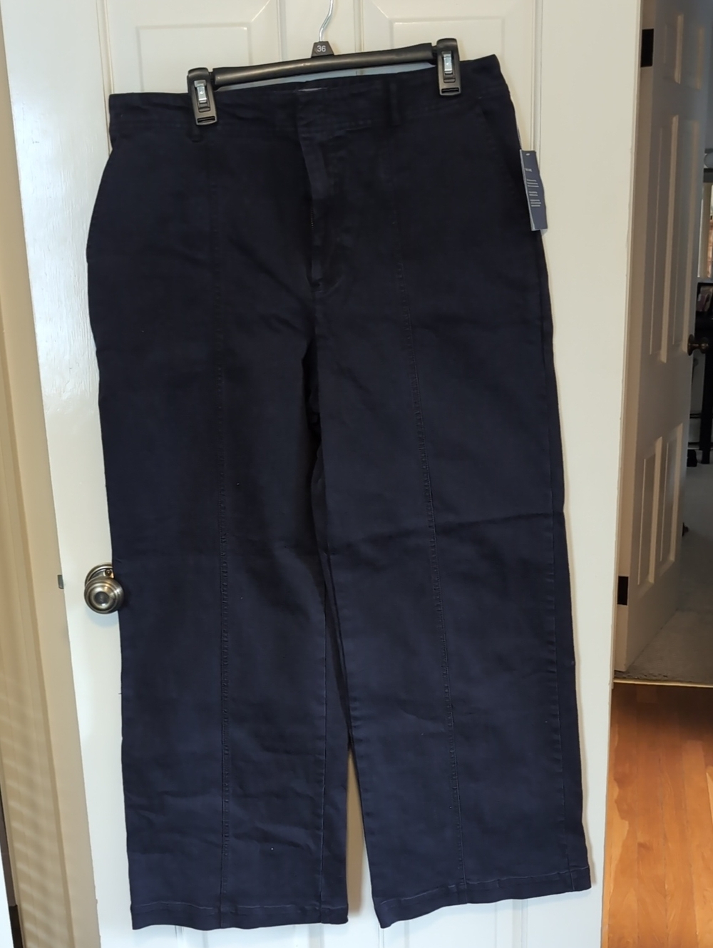 Women's Navy Wide-Leg Pants - Casual Comfort